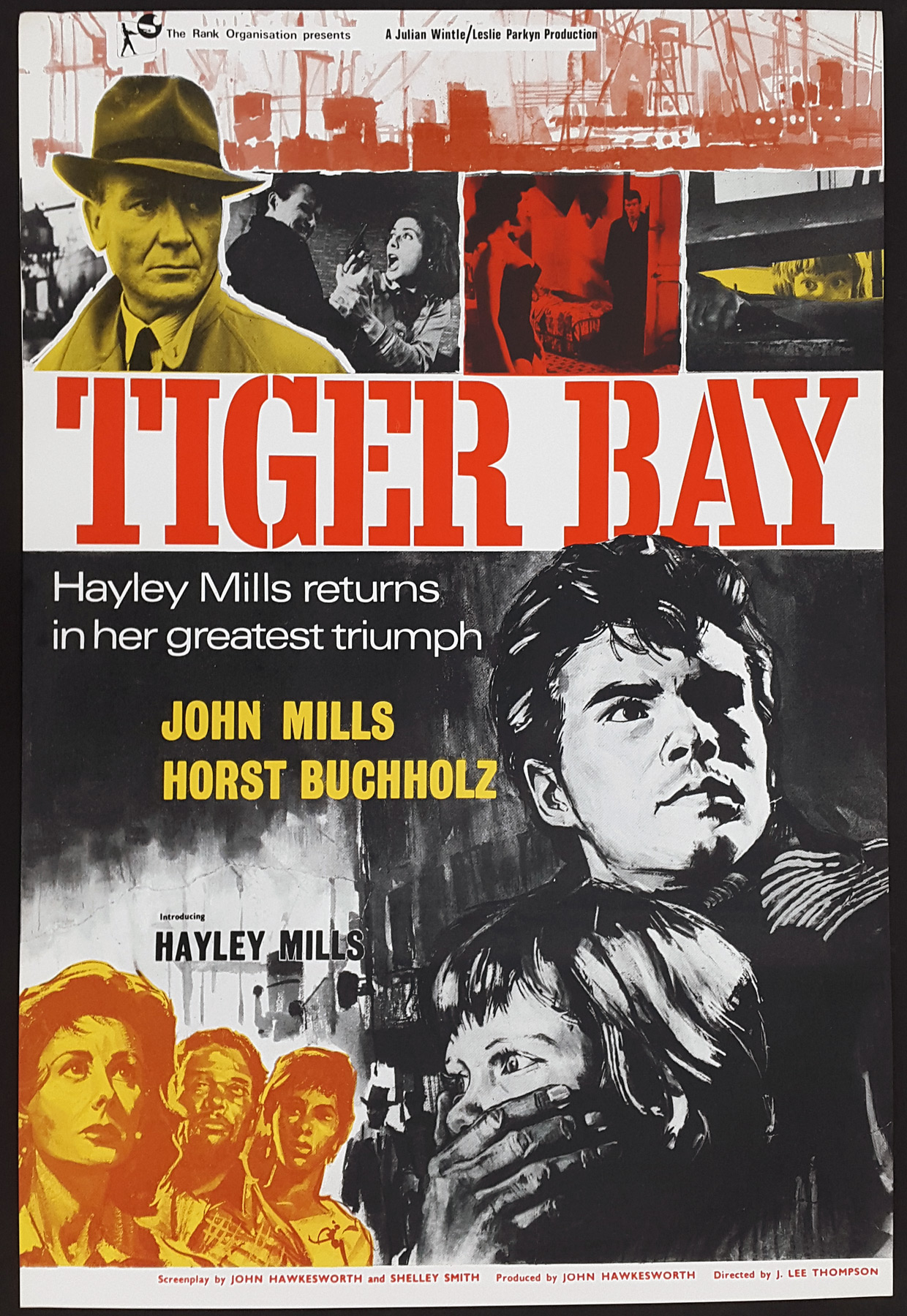 TIGER BAY (1959) Original Vintage UK One Sheet Poster | Picture Palace Movie Posters