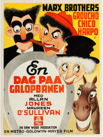 A DAY AT THE RACES - Danish One Sheet (24" x 33") zoom_2716