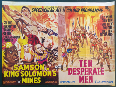 KING SOLOMAN'S MINE / TEN DESPERATE MEN - British Quad (30" x 40") zoom_3241