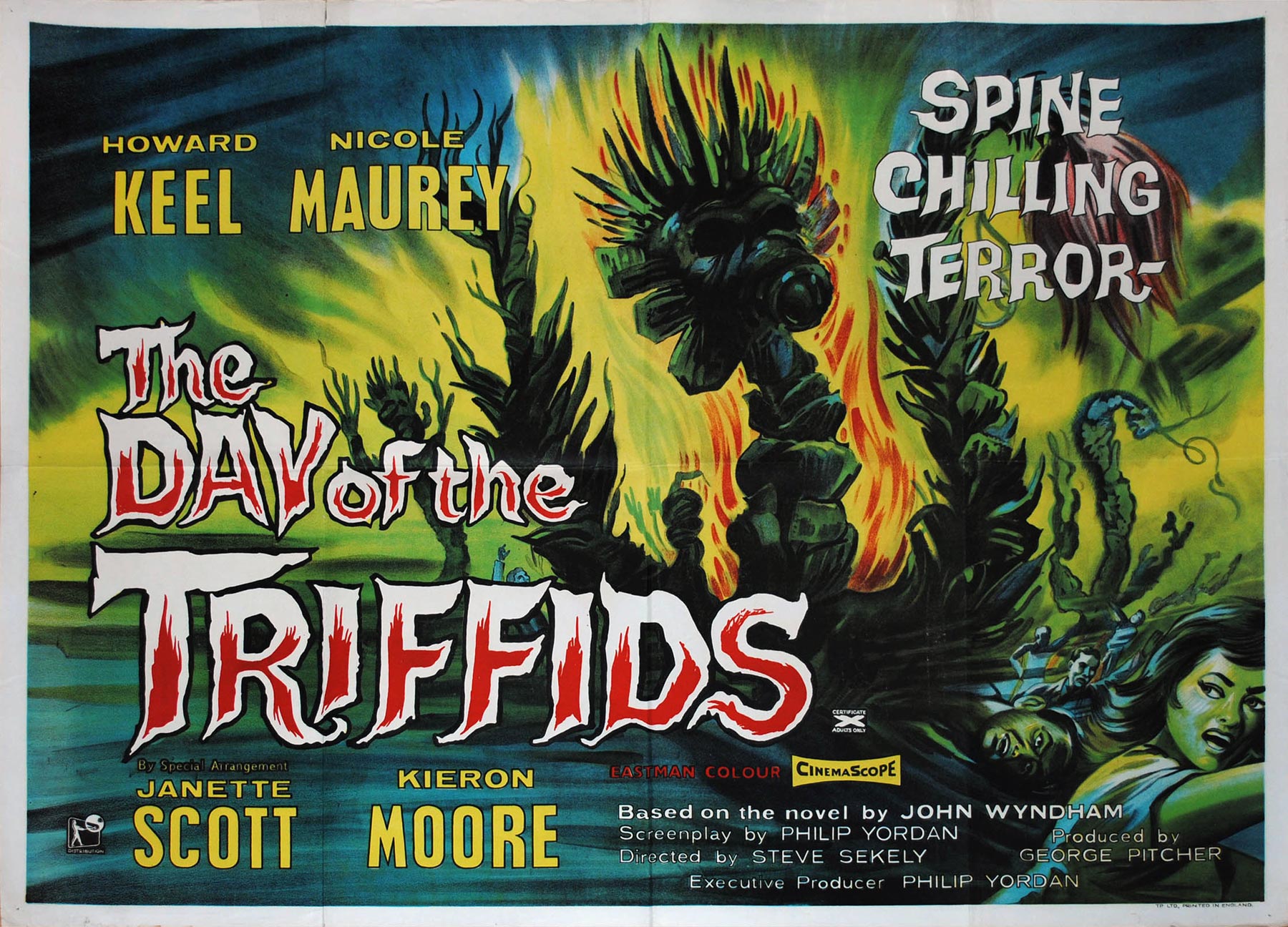 The day of the triffids uk quad poster picture palace movie posters