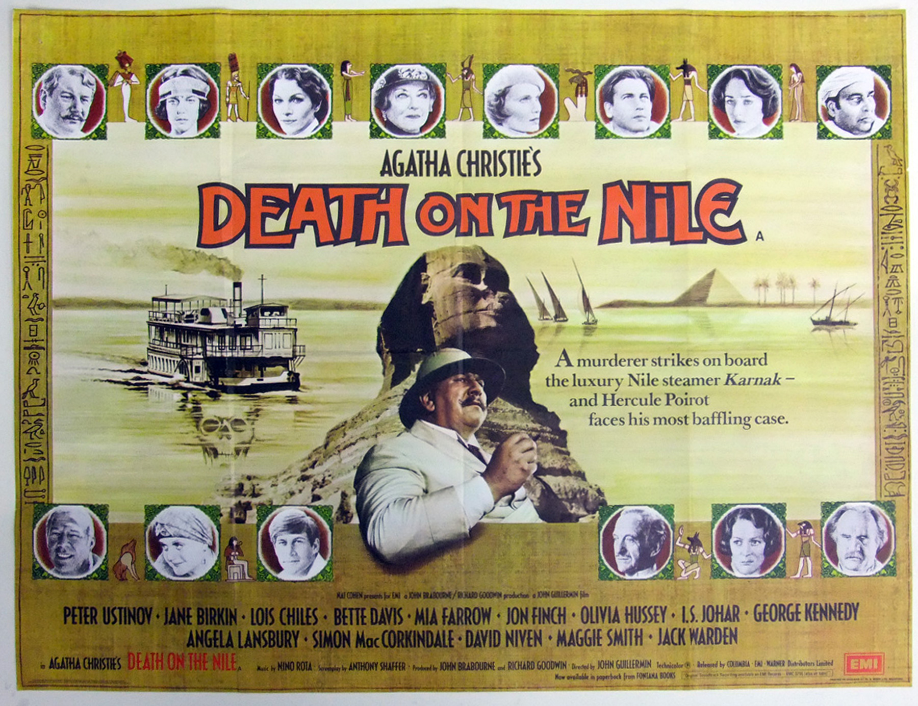 Cinema Poster for Death on the Nile (1978)