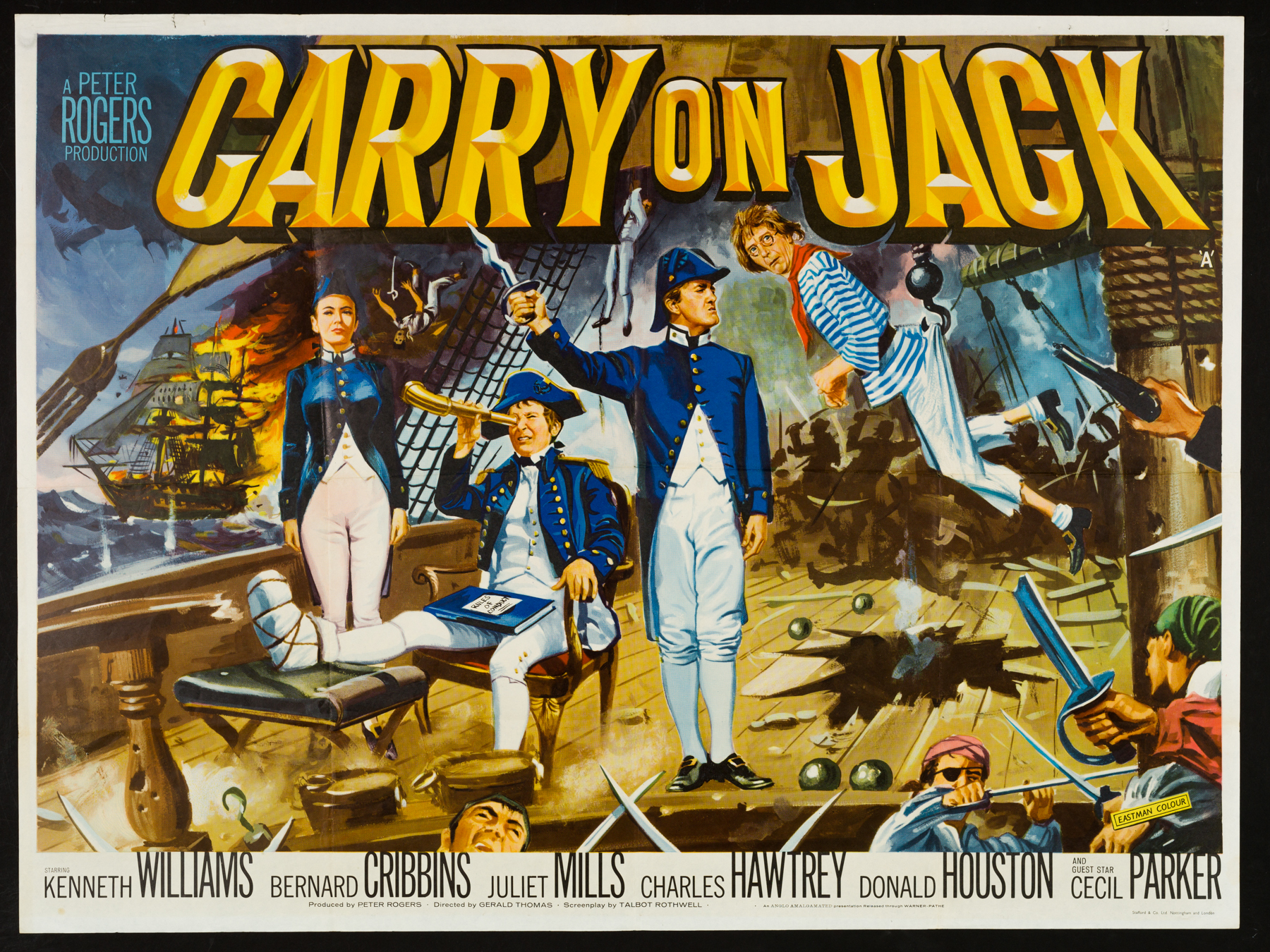 CARRY ON JACK Original UK Quad poster Picture Palace Movie Posters