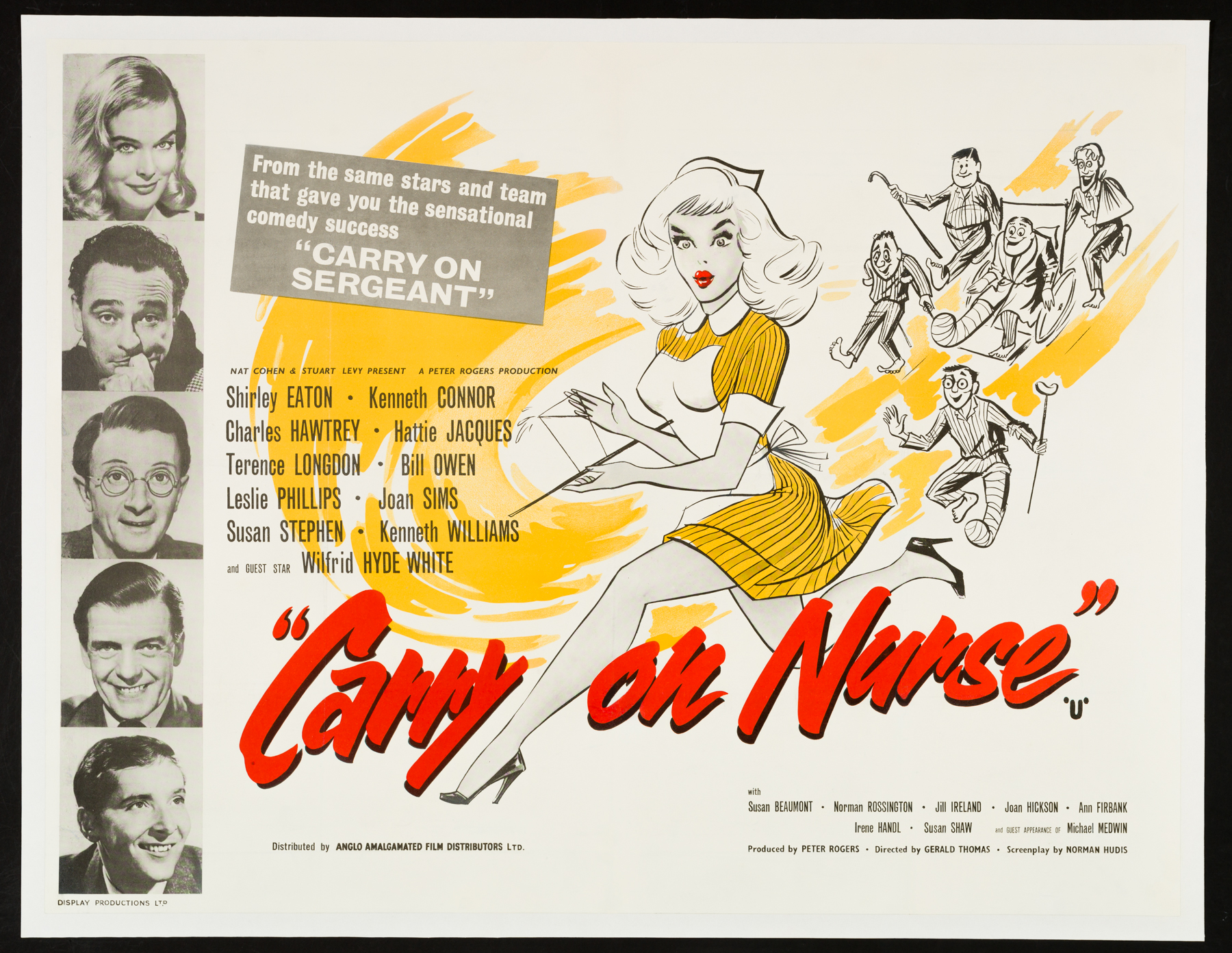 CARRY ON NURSE UK Quad poster | Picture Palace Movie Posters