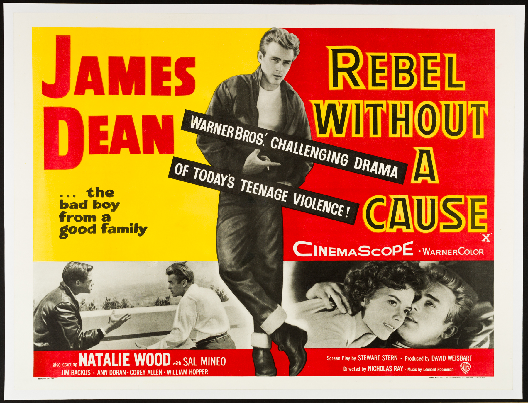 Image result for rebel without a cause poster"