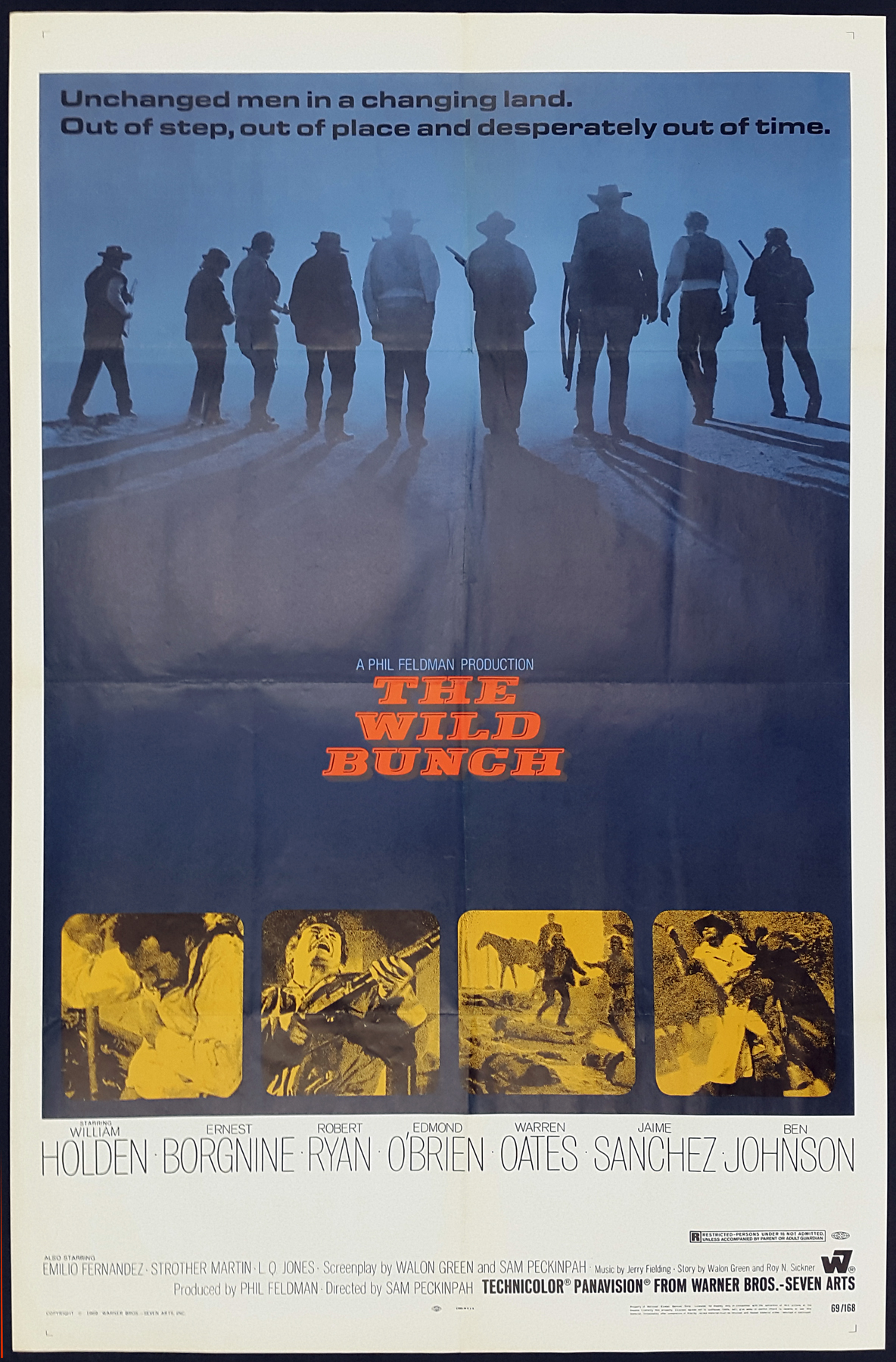 THE WILD BUNCH rare 8x10 color still#20 WILLIAM HOLDEN W OATES Sam Peckinpah 
