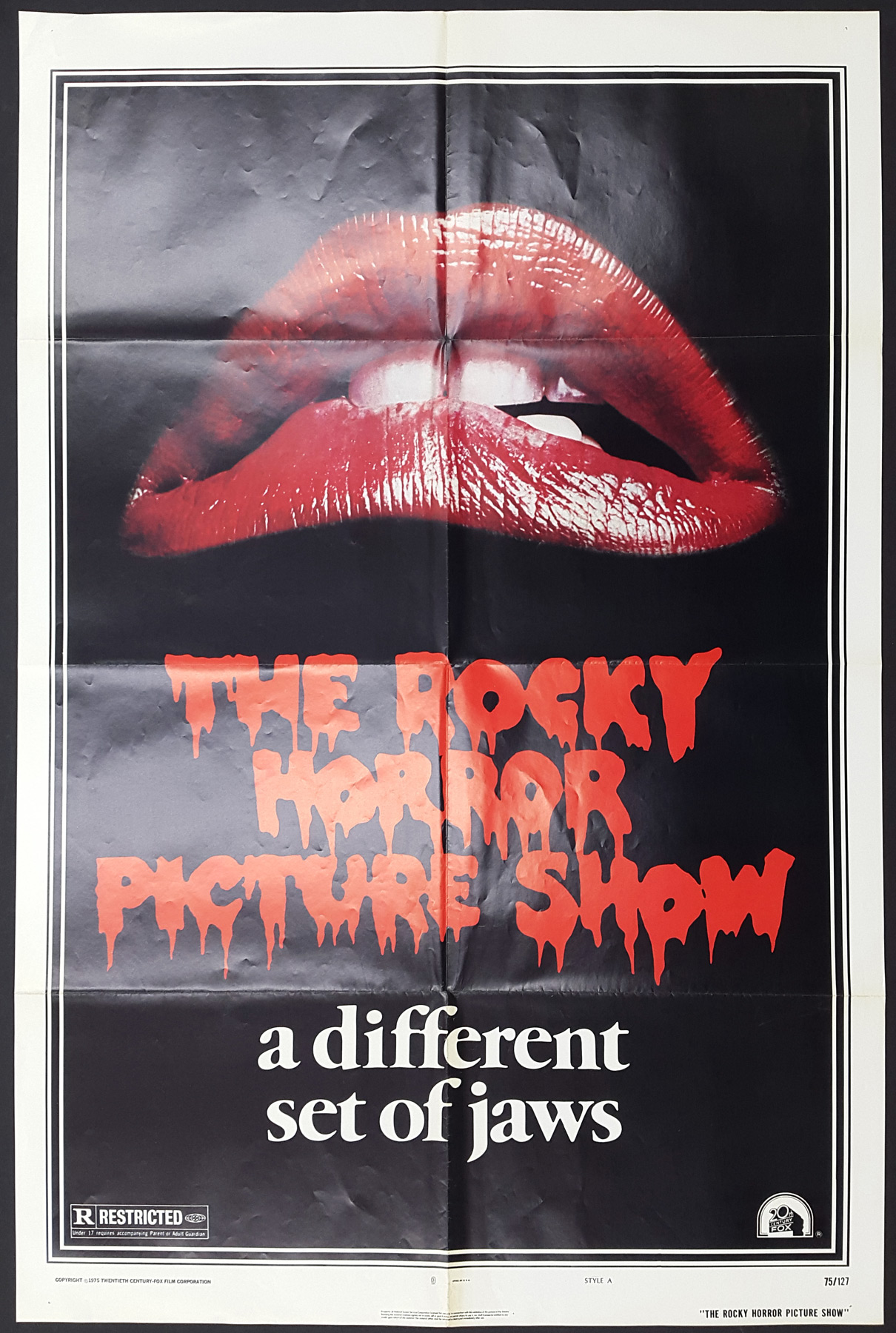 THE ROCKY HORROR PICTURE SHOW (1975) Original Vintage US Style A Lips