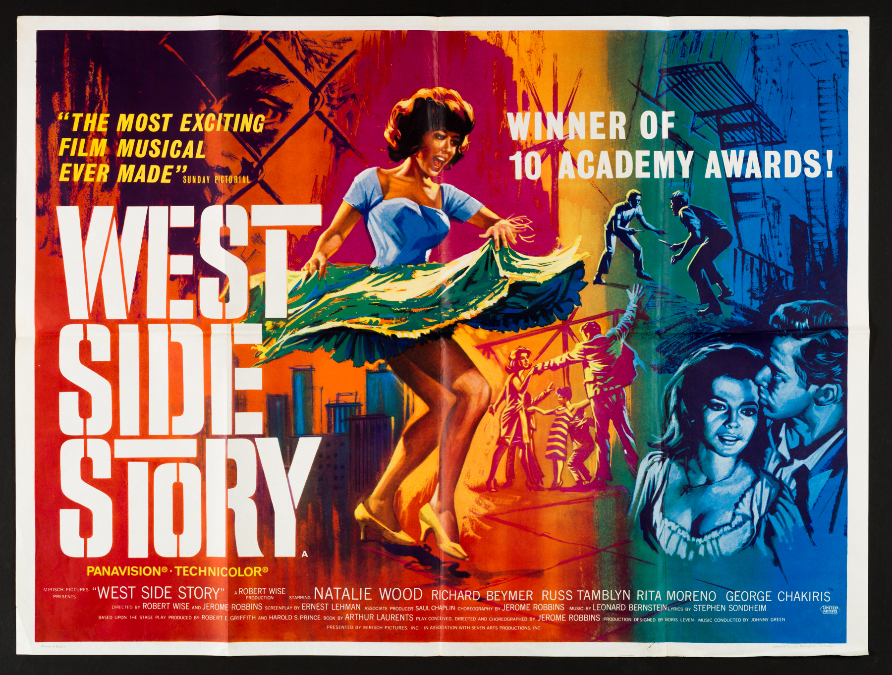 WEST SIDE STORY (1961) Original Vintage UK Quad Poster | Picture ...