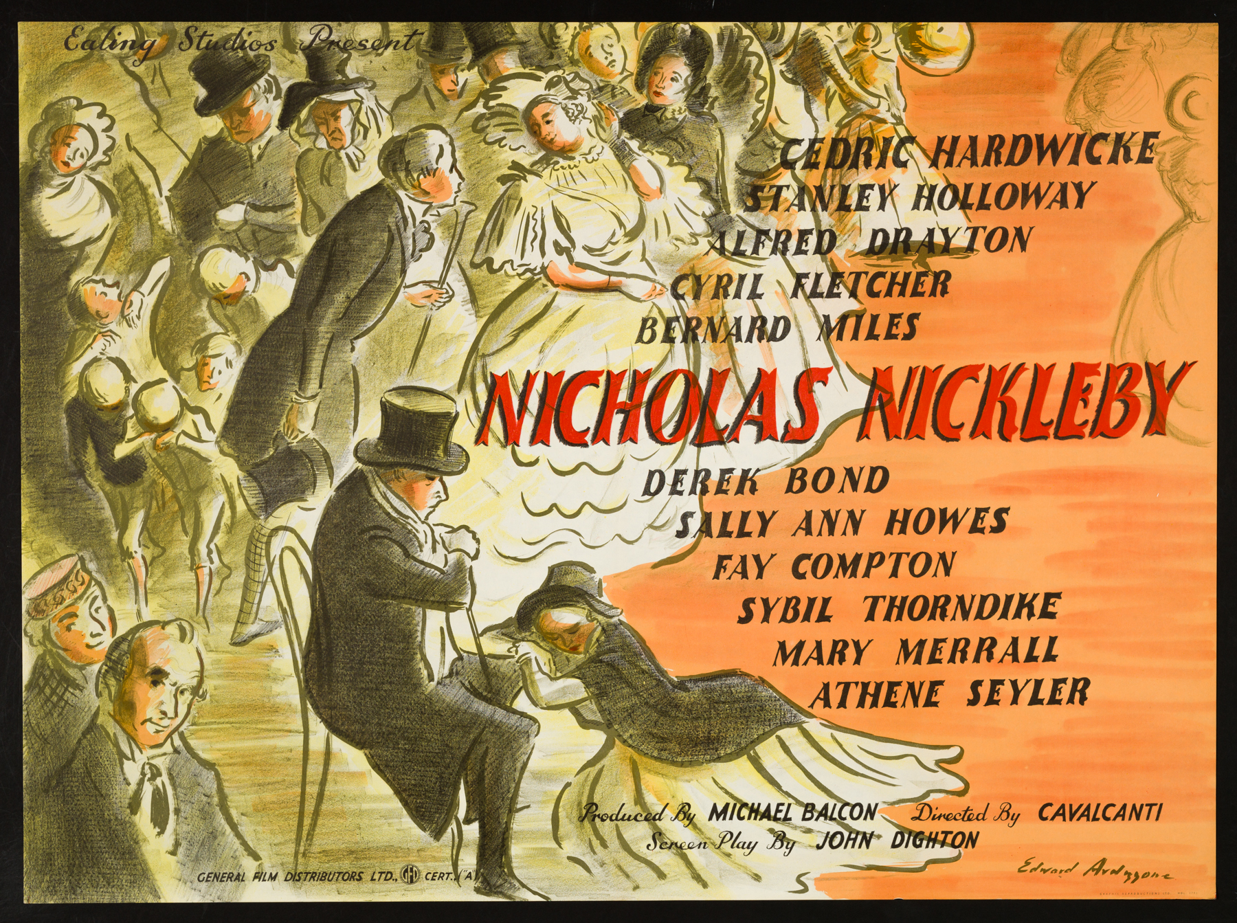 Nicholas Nickleby (1947) Ealing Classic Original Vintage UK Quad ...