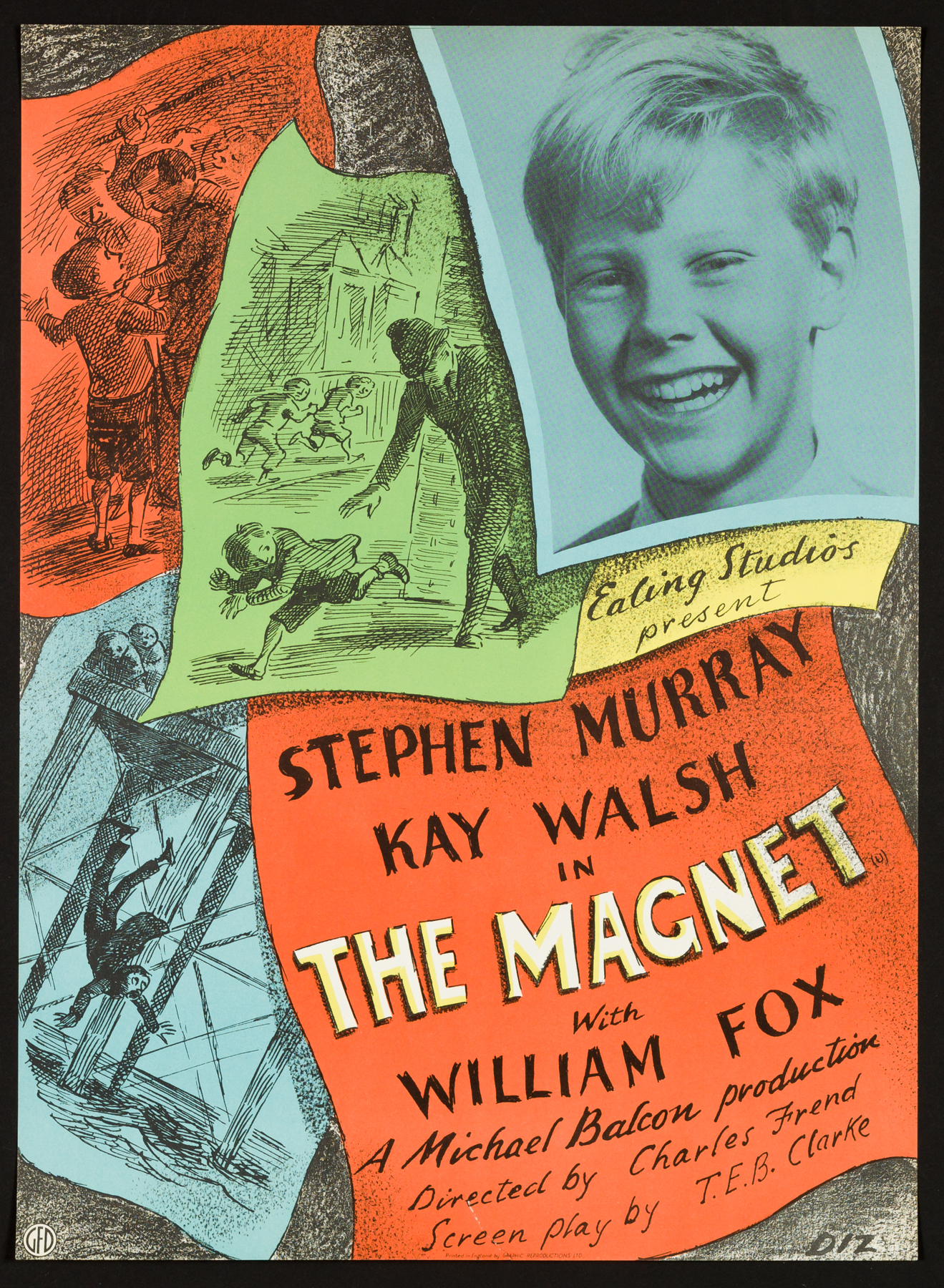 THE MAGNET (1950) Ealing Classic Original Vintage UK Liftbill ...