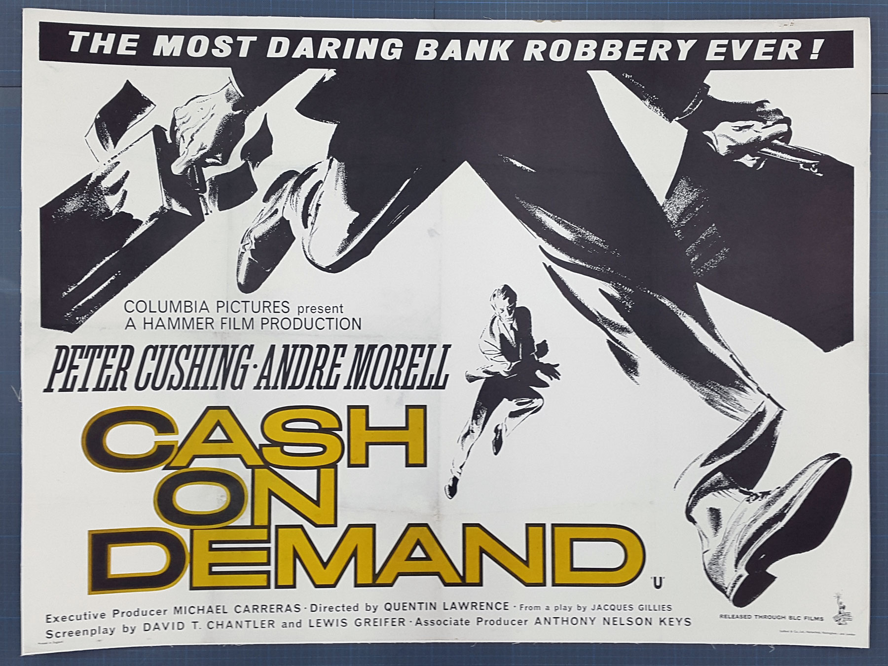 CASH ON DEMAND (1961) Original Hammer Horror UK Quad Film Poster ...