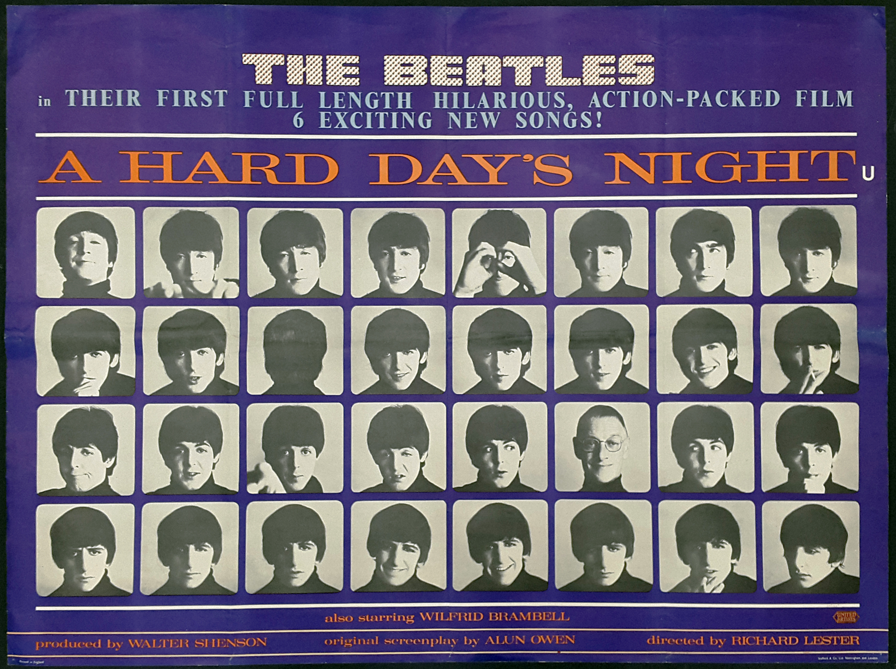 The Beatles A Hard Days Night 1964 Original Vintage The Beatles Uk