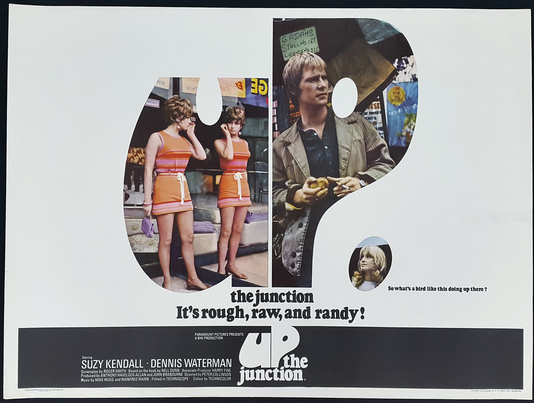 UP THE JUNCTION (1968) Original Vintage Kitchen Sibnk UK QWuad ...
