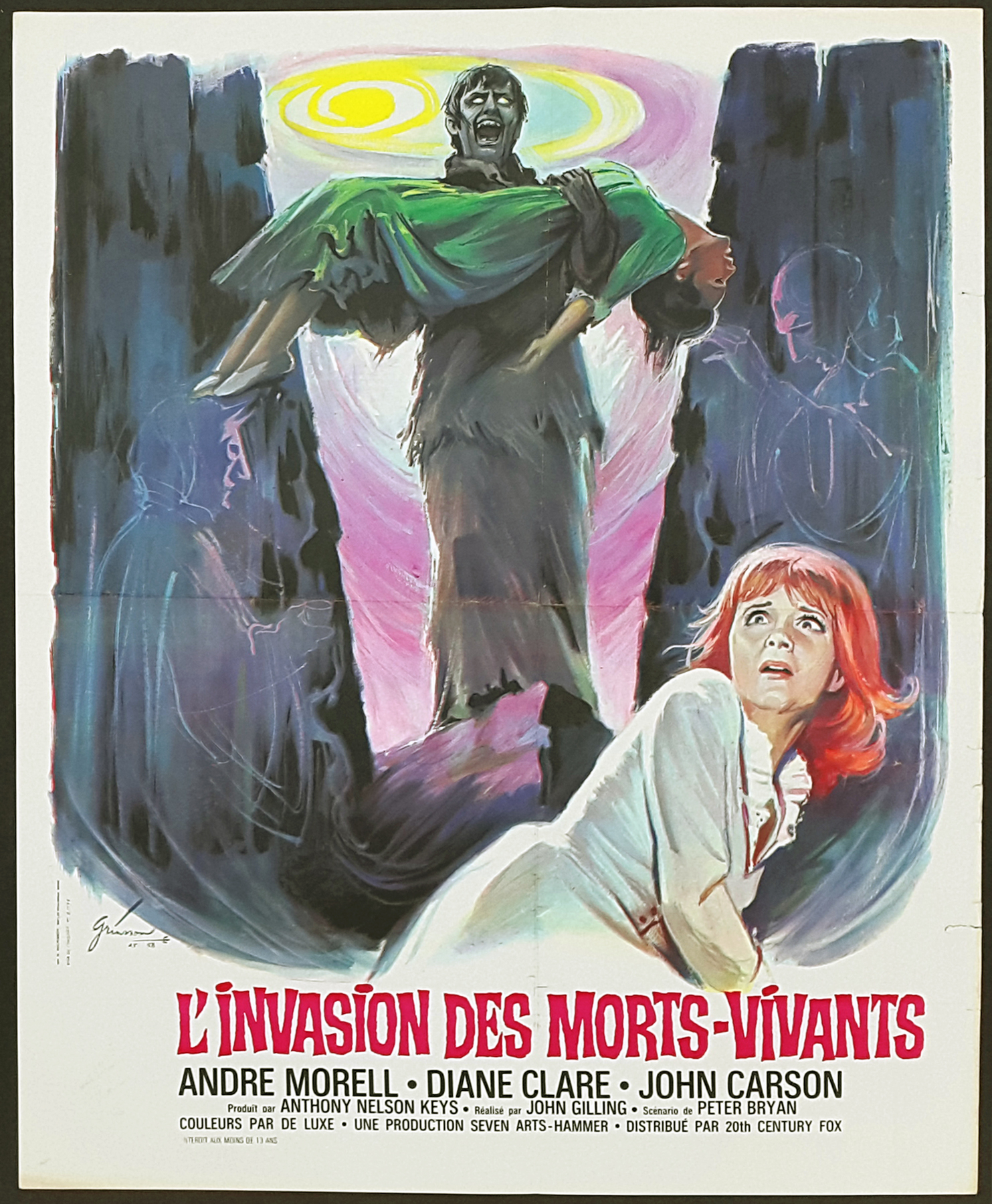 PLAGUE OF THE ZOMBIES (1966) Original Vintage Hammer Horror Movie Film