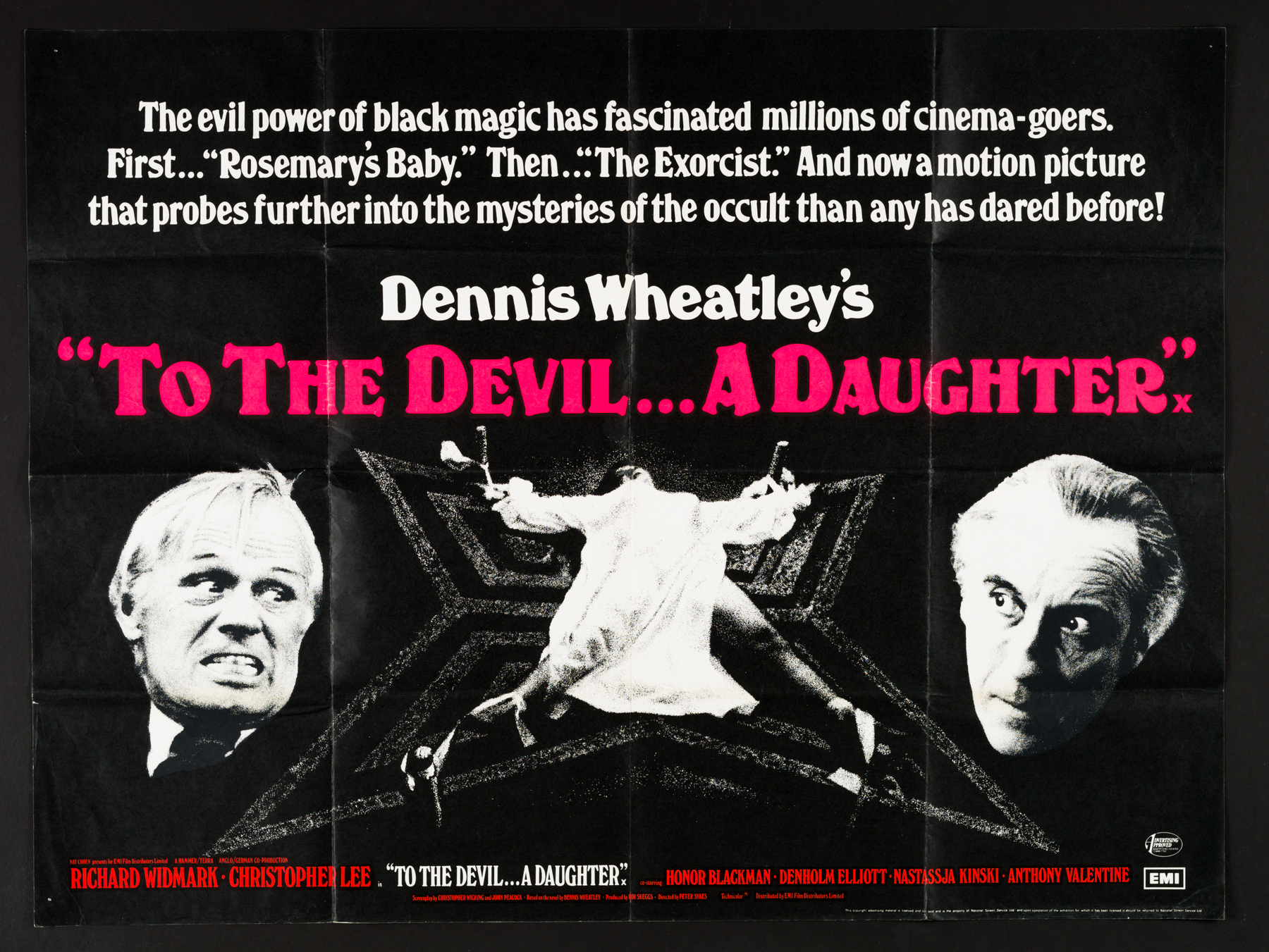 TO THE DEVIL A DAUGHTER (1976) Original Vintage UK Quad Hammer ...