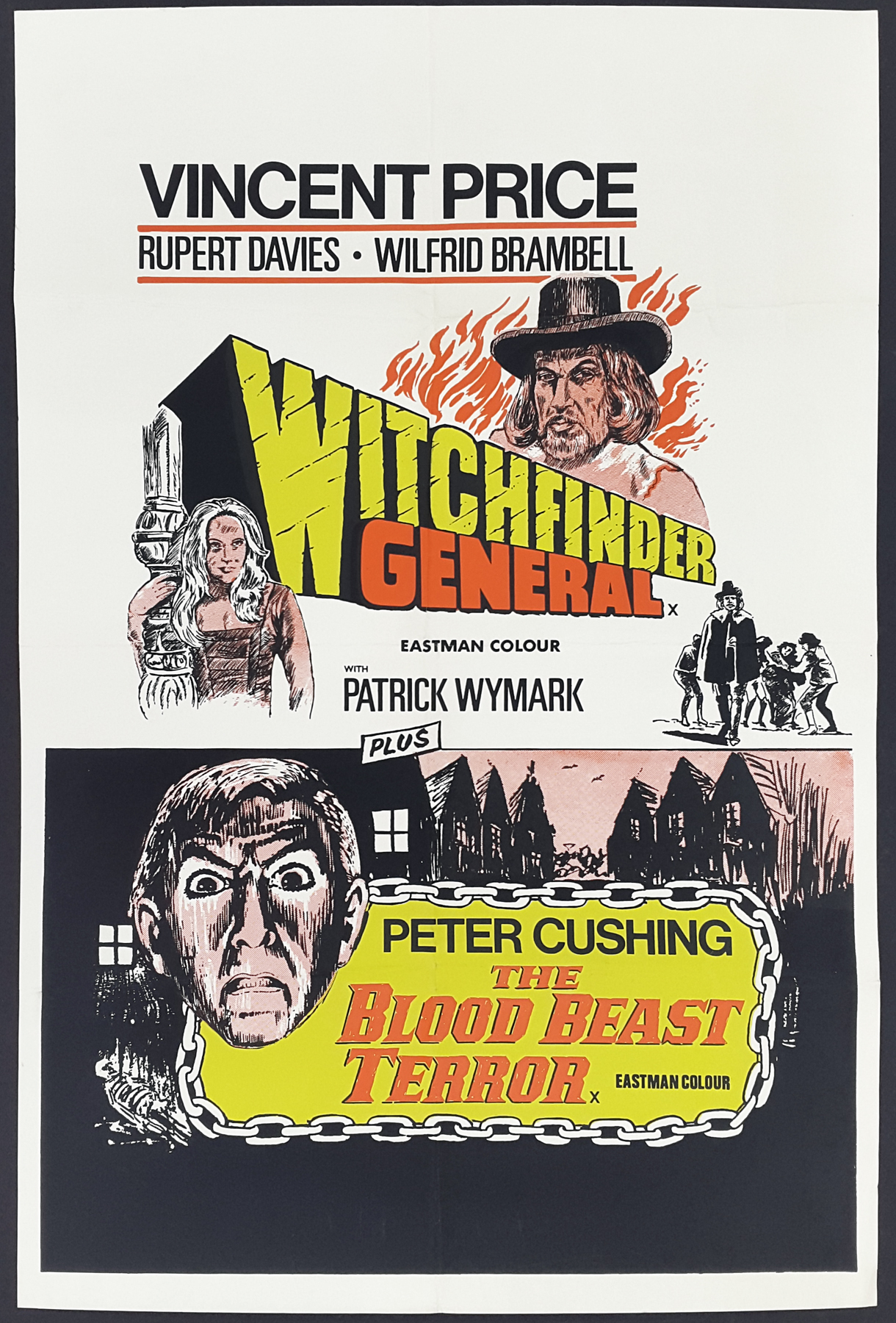 WITCHFINDER GENERAL / BLOOD BEAST TERROR (1968) Vintage Original Film