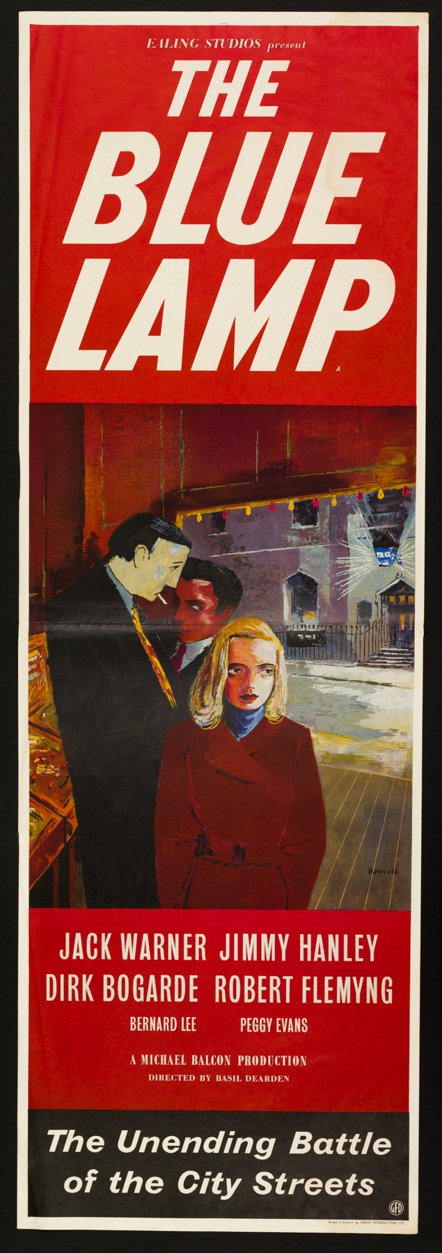 BLUE LAMP (1950) Original Vintage Ealing Film Movie Poster Picture